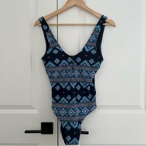 Aerie Full Coverage Patterned One-Piece Swimsuit